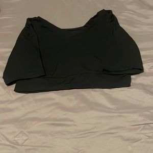 Crop top, black, size M